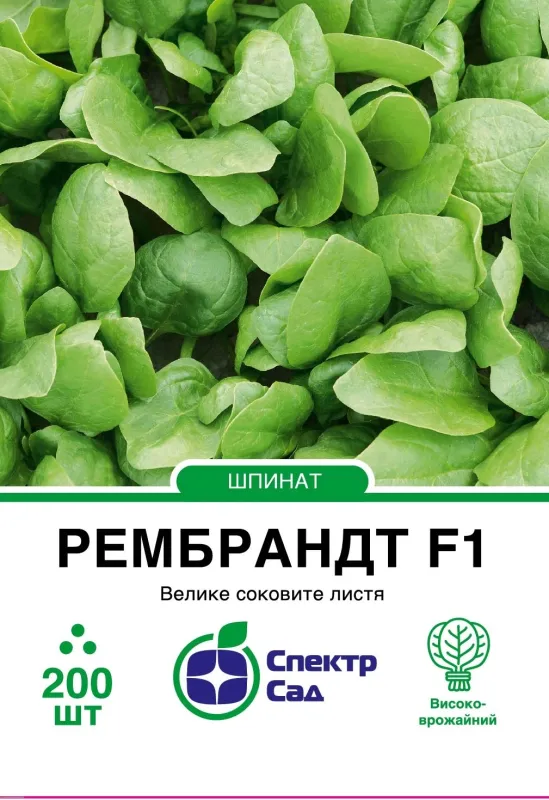Шпинат Рембрандт F1, 200 шт