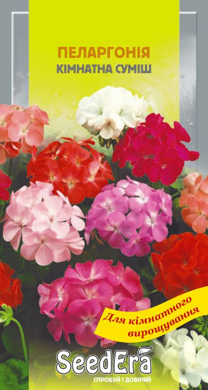 Насіння Пеларгонії Кімнатна Суміш, 5 шт