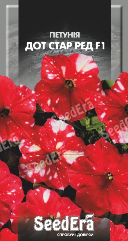 Петунія Дот Стар Ред F1